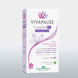 Donna W - Vivapause Complete FF - Prodeco Pharma -Integratore naturale per menopausa, ossa, pressione, relax