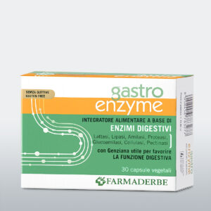 Gastro Enzyme - Farmaderbe | Favorisce una digestione più efficiente e riduce gas intestinali